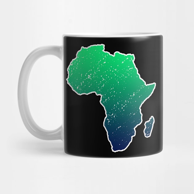 World Map Africa Continent Afrique Vintage by GBDesigner